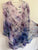 Paula & Jo handmade floral silk dress & shawl set Sz 14-16 NWOT