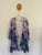 Paula & Jo handmade floral silk dress & shawl set Sz 14-16 NWOT