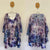 Paula & Jo handmade floral silk dress & shawl set Sz 14-16 NWOT