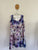 Paula & Jo handmade floral silk dress & shawl set Sz 14-16 NWOT