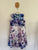 Paula & Jo handmade floral silk dress & shawl set Sz 14-16 NWOT