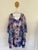 Paula & Jo handmade floral silk dress & shawl set Sz 14-16 NWOT