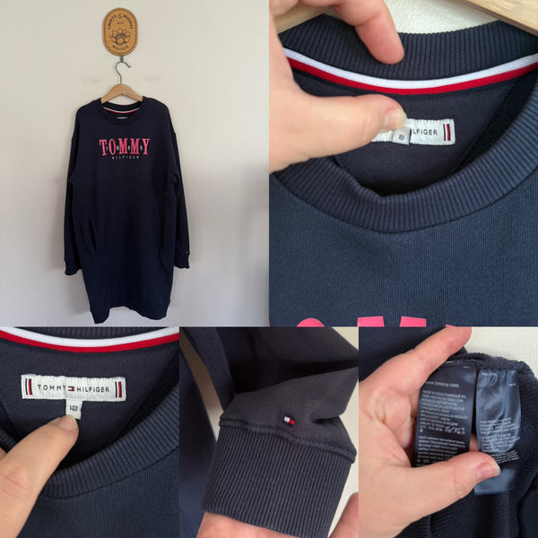 Tommy Hilfiger l/s jumper dress Sz 10 VGUC - some fade