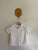 Burberry white woven button up shirt Sz 2 as new