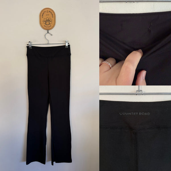 Country Road black flared leggings Sz 14 worn once - see item description