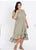 Autograph olive spot hi-low dress Sz 14 as new