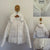 Country Road white hooded puffer jacket Sz 10 NWOT