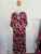 Dreamcatcher maroon floral dress Sz 16 as new