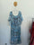 BeMe blue diamanté dress Sz 16 as new