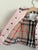 Burberry pink diamond check jacket Sz 18m as new