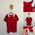 Burberry red polo shirt Sz 14 EUC