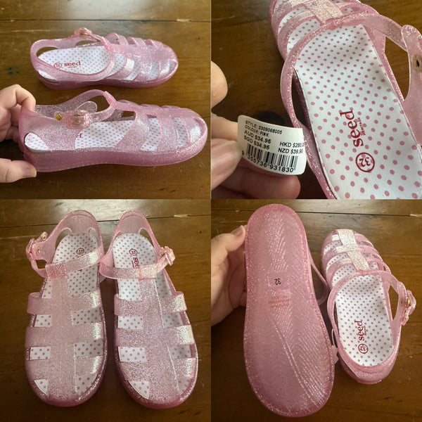 Seed pink jellies Sz 32 NWT
