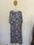 Sara blue/white floral dress Sz 16 as new worn once