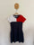 Tommy Hilfiger colour block pocket dress Sz 14 but small fit, EUC