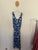 Autograph blue/white belted maxi dress Sz 18 NWOT