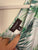 Autograph green/white tiered dress Sz 16 as new