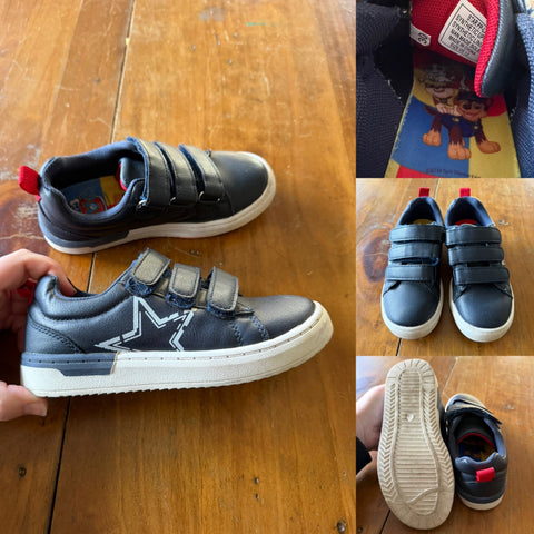 Clark’s x Paw Patrol navy shoes Sz 30 EUC/VGUC