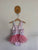 Hux leopard print tutu one piece swimmers Sz 7 EUC