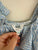 TILII blue/white ruffle top Sz 10 as new