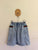 Gucci light denim distressed skirt with stripe pocket trim Sz 12 NWT