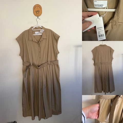 Commonry wheat trench dress Sz 22 RRP $229.95 NWT