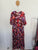 Dreamcatcher maroon floral dress Sz 16 as new