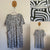 Regatta khaki/white print dress Sz 14 NWOT