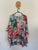 Paper Wings WOMEN’S tattoo flowers fringed poncho top Sz 12 RRP $69.95 NWT