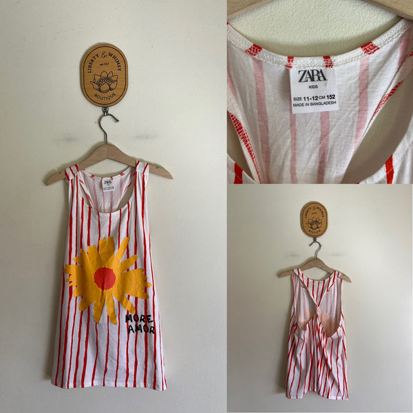 Zara Kids More Amor twist tank Sz 11-12 as new