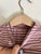 Eeni Meeni Miini Moh l/s stripe tiered dress Sz 1 as new
