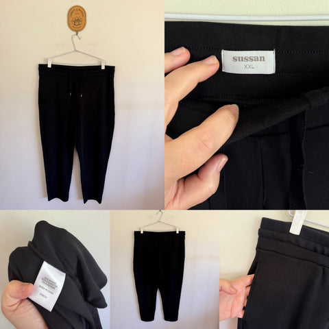 Sussan soft black modal pocket pants Sz 18 NWOT