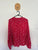 Tokito l/s red floral blouse Sz 12 NWOT