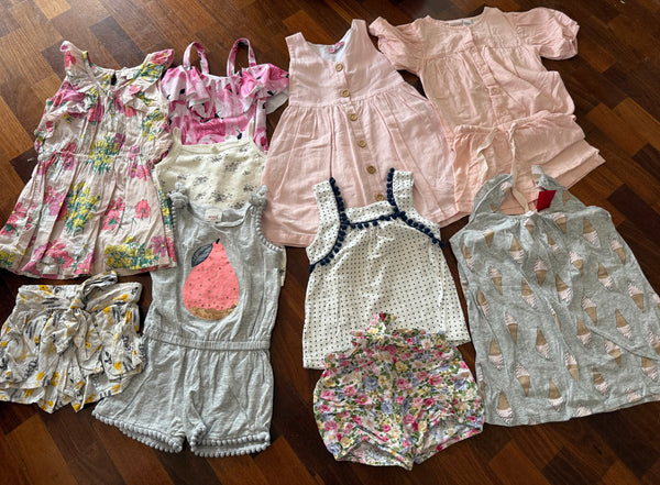 14pc sizes 4 and 5 girls clothes play bundle - RYK, Country Road, Seed, Jamie Kay, La Sienna, Brontë, Peter Alexander