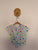 Milkshake aqua smiling flowers T-shirt Sz 6 as new
