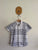Burberry grey tartan button up shirt Sz 6 as new