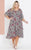 Autograph stripe floral belted dress Sz 16 as new