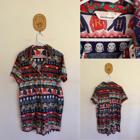 Peter Alexander Harry Potter Christmas romper Sz M as new/EUC