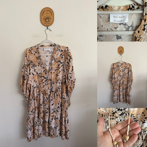 Iris Maxi boho short dress Sz 8 as new