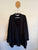 Auguste black oversized shirt dress lenzing rayon/organic linen Sz 14/XL as new