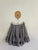 Paper Wings grey bustle skirt Sz 4 as new