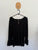Estelle l/s black flair sleeve top Sz M (plus size) EUC worn twice