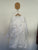 Brand unknown l/s white flower dress Sz 10 as new but play due to mark on hem as pictured