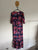 Auguste navy floral maxi dress Sz 6 as new
