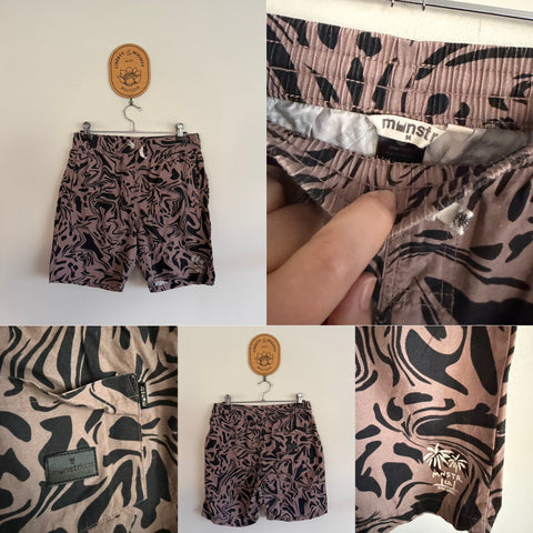 Munster brown board shorts Sz 14 as new