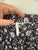 Rylee + Cru black & white midi skirt Sz 8-9 as new