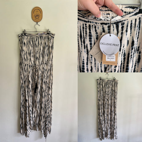 Label of Love strapless maxi boho dress Sz L NWT