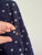 Bauhaus navy print button up shirt Sz 14 EUC worn twice