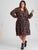 BeMe sheer sleeve floral dress Sz 16 NWT