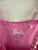 Barbie pink sequin logo dress Sz 8 as new