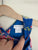 Ralph Lauren blue floral dress & bloomers outfit Sz 12m EUC worn once, no belt
